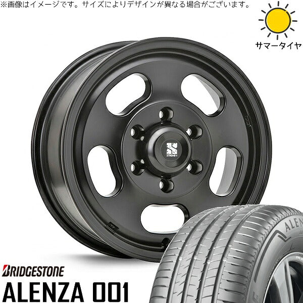 ブリヂストン アレンザ 001 215/65R16 ＋ エクストリームJ D:SLOT サテンブラック 16インチ 6.5J +38 6H139.7P サマー・ホイール4本セット。1枚目。