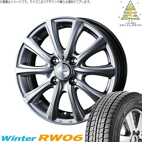 ハンコック ウィンター RW06 145R12 ＋ ジョーカー スマッシュ メタリックシルバー 12インチ 4.00B +42 4H100P スタッドレス・ホイール4本セット。1枚目。
