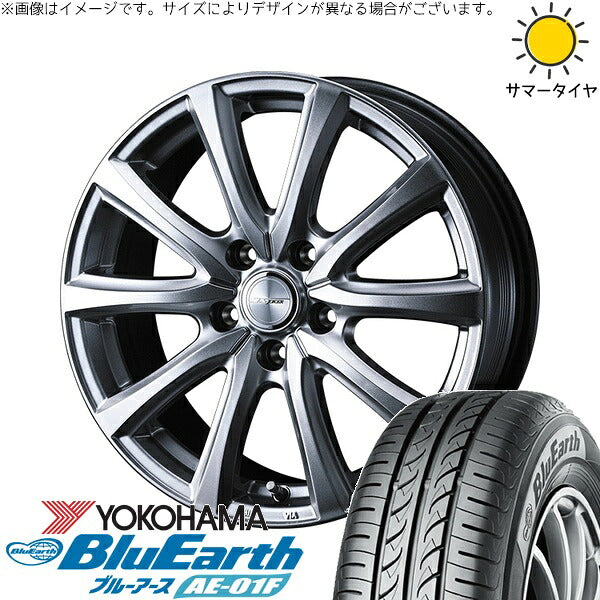 ヨコハマタイヤ ブルーアース AE-01F 205/60R16 ＋ ジョーカー スマッシュ メタリックシルバー 16インチ 6.5J +39 5H114.3P サマー・ホイール4本セット。1枚目。