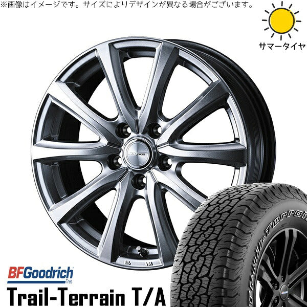 BFグッドリッチ トレイルテレーン T/A 225/65R17 ＋ ジョーカー スマッシュ メタリックシルバー 17インチ 7J +48 5H100P サマー・ホイール4本セット。1枚目。