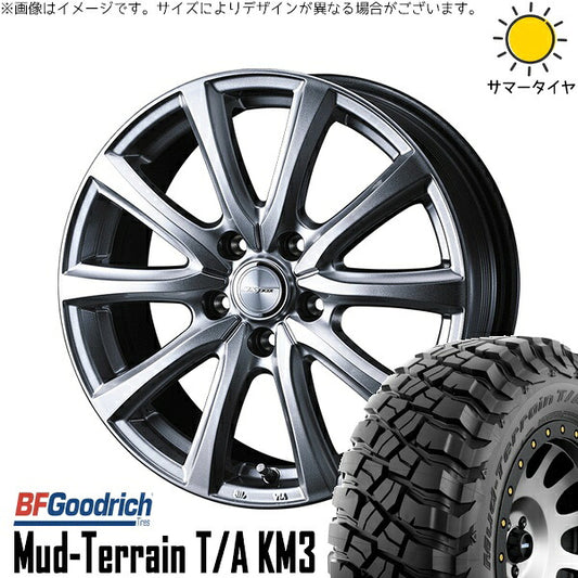 BFグッドリッチ マッドテレーン T/A KM3 245/65R17 ＋ ジョーカー スマッシュ メタリックシルバー 17インチ 7J +39 5H114.3P サマー・ホイール4本セット。1枚目。