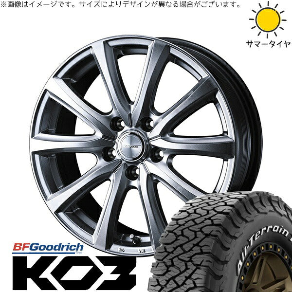 BFグッドリッチ オールテレーン T/A KO3 225/70R16 ＋ ジョーカー スマッシュ メタリックシルバー 16インチ 6.5J +47 5H100P サマー・ホイール4本セット。1枚目。