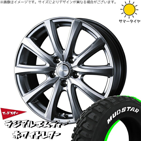 マッドスター ラジアルMT 215/70R16 ＋ ジョーカー スマッシュ メタリックシルバー 16インチ 6.5J +39 5H114.3P サマー・ホイール4本セット。1枚目。