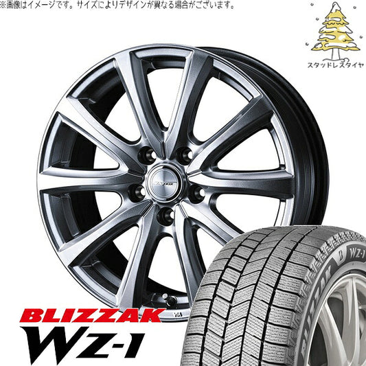 ブリヂストン ブリザック WZ-1 225/65R17 ＋ ジョーカー スマッシュ メタリックシルバー 17インチ 7J +53 5H114.3P スタッドレス・ホイール4本セット。1枚目。