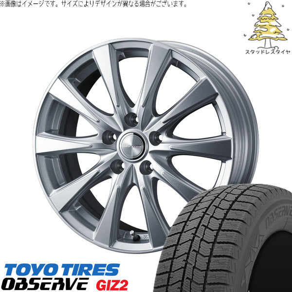 トーヨータイヤ OBSERVE 215/60R16 ＋ ジョーカー スピリッツ シルバー 16インチ 6.5J +53 5H114.3P スタッドレス・ホイール4本セット。1枚目。