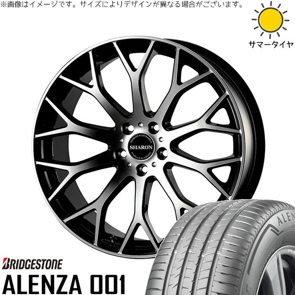 ブリヂストン アレンザ 001 235/50R18 ＋ ヴェネルディ シャロン ブラックポリッシュ 18インチ 7.5J +38 5H114.3P サマー・ホイール4本セット。1枚目。