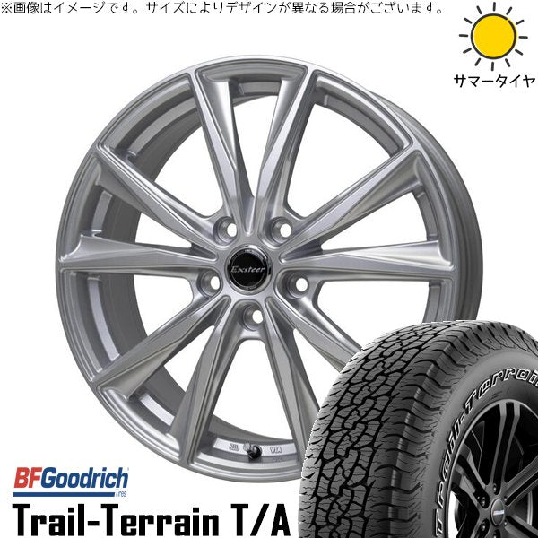 BFグッドリッチ トレイルテレーン T/A 235/55R18 ＋ エクスターST シルバー 18インチ 8J +42 5H114.3P サマー・ホイール4本セット。1枚目。