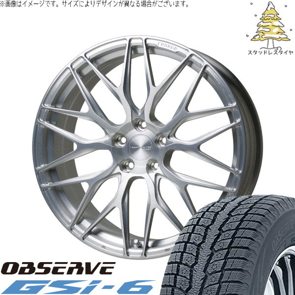 トーヨータイヤ オブザーブ Gsi-6 255/45R20 ＋ トラフィックスター FORGED TSF-01 ブラッシュド 20インチ 8.5J +38 5H114.3P スタッドレス・ホイール4本セット。1枚目。