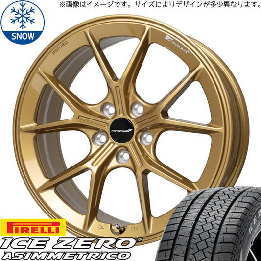 ピレリ アイスゼロアシンメトリコ 245/40R18 ＋ プローバ ラフィナート 18インチ 8.5J +42 5穴114.3 タイヤ・ホイール4本セット。代表画像。仕様と販売本数をご確認ください。