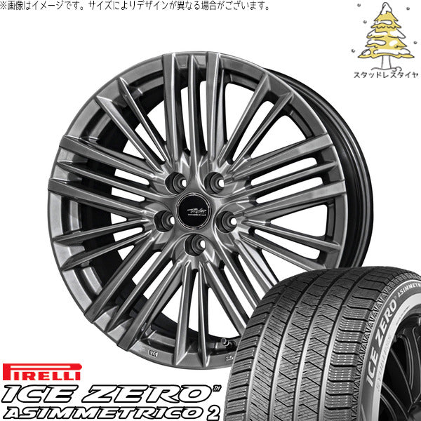 ピレリ アイスゼロアシンメトリコ2 245/45R19 ＋ テイラー TL1 ハイパーメタルブラック 19インチ 8J +40 5H114.3P スタッドレス・ホイール4本セット。1枚目。