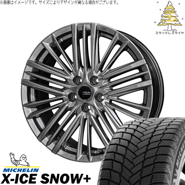 ミシュラン エックスアイス スノー+ 245/60R18 ＋ テイラー TL1 ハイパーメタルブラック 18インチ 7.5J +40 5H114.3P スタッドレス・ホイール4本セット。1枚目。