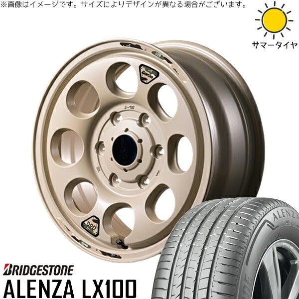 ブリヂストン アレンザ LX100 215/70R16 ＋ MIDホイール x DOD ウシャリン セミグロスサンドベージュ 16インチ 6.5J +38 6H139.7P サマー・ホイール4本セット。1枚目。