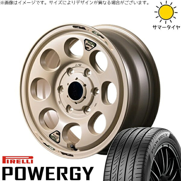ピレリ パワジー 215/65R16 ＋ MIDホイール x DOD ウシャリン セミグロスサンドベージュ 16インチ 6.5J +38 6H139.7P サマー・ホイール4本セット。1枚目。