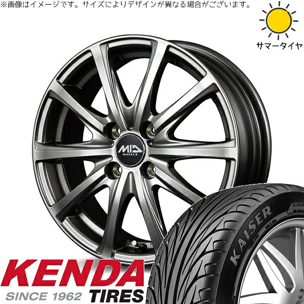 ケンダ カイザー KR20 165/50R16 ＋ MIDホイール V25 メタリックグレー 16インチ 6J +43 4H100P サマー・ホイール4本セット。1枚目。