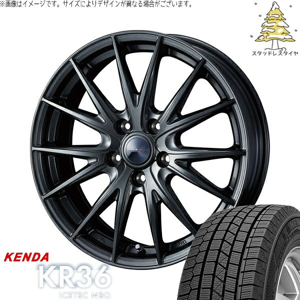 ケンダ アイステックネオ KR36 225/60R17 ＋ ヴェルヴァ スポルト2 ディープメタル2 17インチ 7J +48 5H114.3P スタッドレス・ホイール4本セット。1枚目。