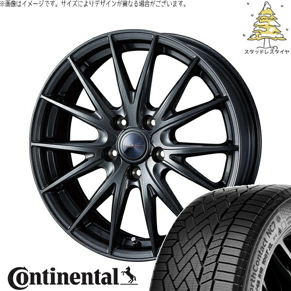 コンチネンタル ノースコンタクト NC7 205/55R16 ＋ ヴェルヴァ スポルト2 ディープメタル2 16インチ 6.5J +47 5H114.3P スタッドレス・ホイール4本セット。1枚目。