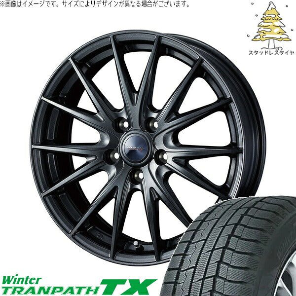トーヨータイヤ ウィンタートランパス TX 225/50R18 ＋ ヴェルヴァ スポルト2 ディープメタル2 18インチ 7J +40 5H114.3P スタッドレス・ホイール4本セット。1枚目。
