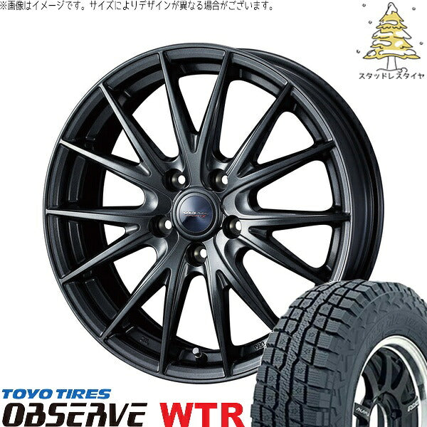 トーヨータイヤ オブザーブ W/T-R 225/70R16 ＋ ヴェルヴァ スポルト2 ディープメタル2 16インチ 6.5J +47 5H100P スタッドレス・ホイール4本セット。1枚目。