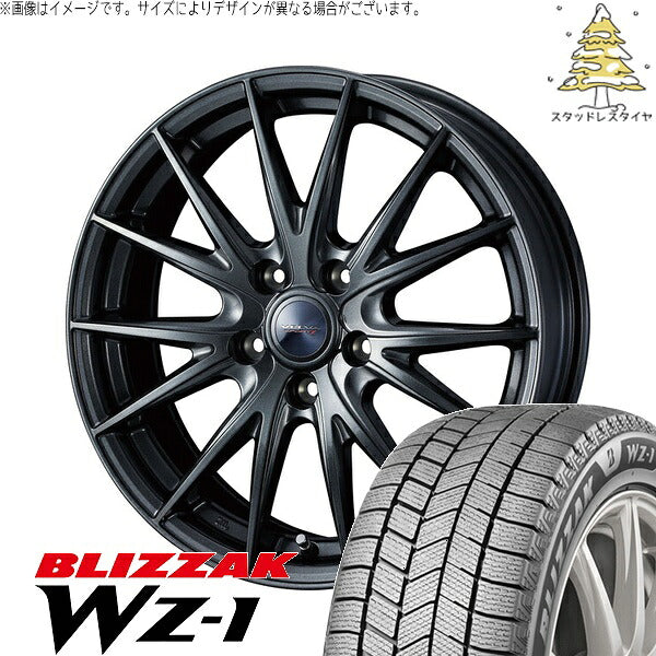 ブリヂストン ブリザック WZ-1 225/40R19 ＋ ヴェルヴァ スポルト2 ディープメタル2 19インチ 7.5J +38 5H114.3P スタッドレス・ホイール4本セット。1枚目。
