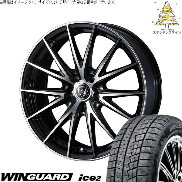 ネクセン ウィンガード アイス2 215/60R16 ＋ ライツレー VS ブラックメタリックポリッシュ 16インチ 6.5J +40 5H114.3P スタッドレス・ホイール4本セット。1枚目。