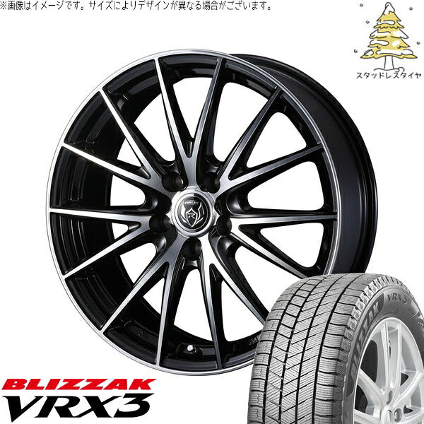 ブリヂストン ブリザック VRX3 215/70R16 ＋ ライツレー VS ブラックメタリックポリッシュ 16インチ 6.5J +40 5H114.3P スタッドレス・ホイール4本セット。1枚目。