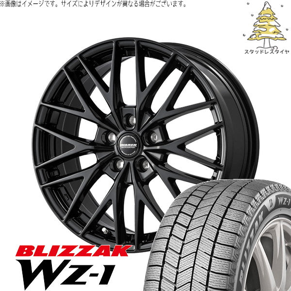 ブリヂストン ブリザック WZ-1 215/70R16 ＋ ヴァーレン W07 メタリックブラック 16インチ 6.5J +38 5H114.3P スタッドレス・ホイール4本セット。1枚目。
