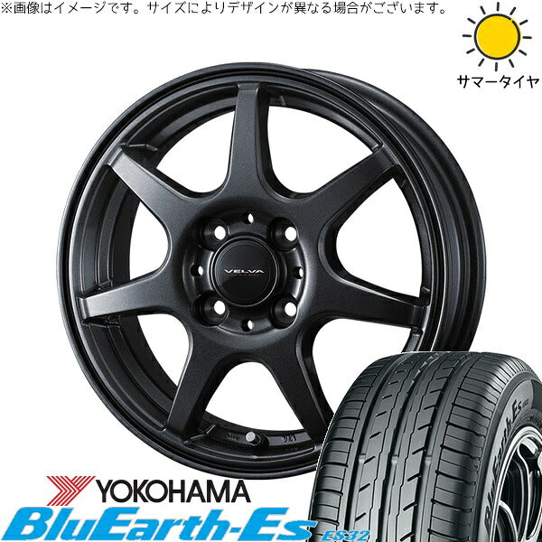 ヨコハマタイヤ ブルーアース ES32 185/60R16 ＋ ヴェルヴァ ワンダー ディープメタル 16インチ 6J +50 4H100P サマー・ホイール4本セット。1枚目。