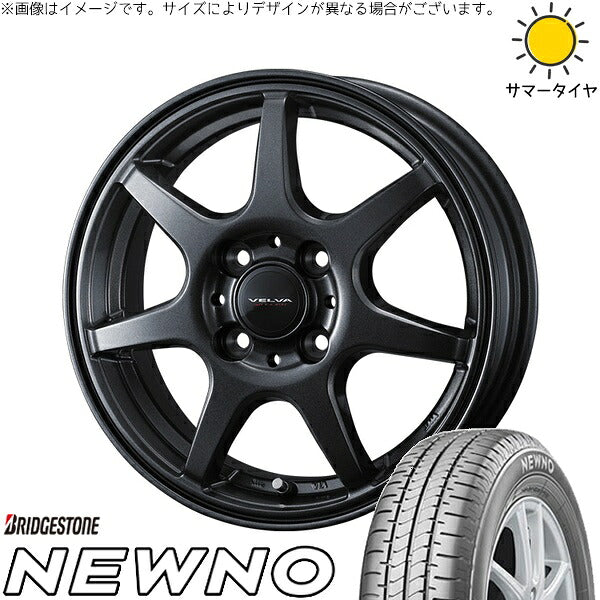 ブリヂストン ニューノ 165/65R13 ＋ ヴェルヴァ ワンダー ディープメタル 13インチ 4.00B +45 4H100P サマー・ホイール4本セット。1枚目。