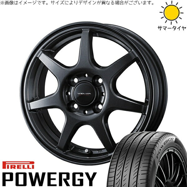 ピレリ パワジー 185/60R15 ＋ ヴェルヴァ ワンダー ディープメタル 15インチ 5.5J +42 4H100P サマー・ホイール4本セット。1枚目。