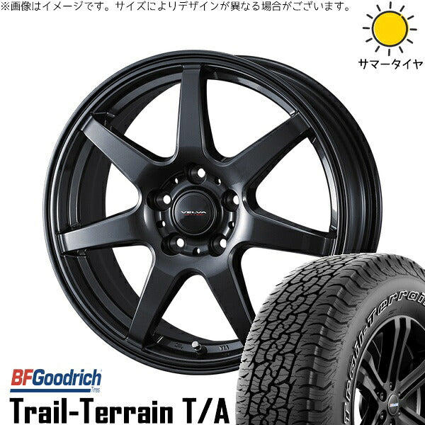 BFグッドリッチ トレイルテレーン T/A 225/55R18 ＋ ヴェルヴァ ワンダー ディープメタル 18インチ 7.5J +38 5H114.3P サマー・ホイール4本セット。1枚目。