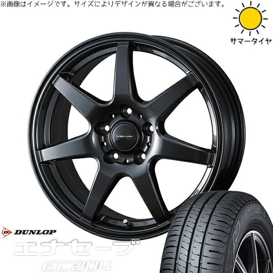 ダンロップ エナセーブ EC204 215/50R18 ＋ ヴェルヴァ ワンダー ディープメタル 18インチ 7J +40 5H114.3P サマー・ホイール4本セット。1枚目。