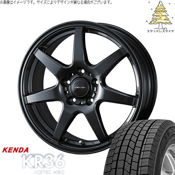 ケンダ アイステックネオ KR36 (ICETEC NEO KR36) 175/65R15 ＋ ヴェルヴァ ワンダー ディープメタル 15インチ 6J +43 5H100P スタッドレス・ホイール4本セット。1枚目。
