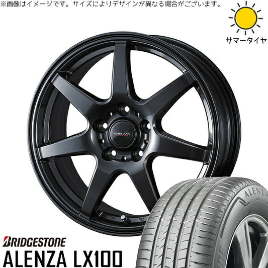 ブリヂストン アレンザ LX100 225/60R17 ＋ ヴェルヴァ ワンダー ディープメタル 17インチ 7J +53 5H114.3P サマー・ホイール4本セット。1枚目。