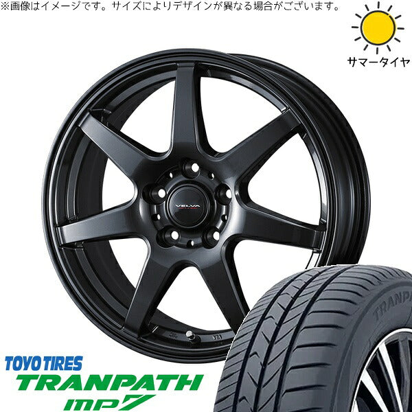 トーヨータイヤ トランパス MP7 225/55R18 ＋ ヴェルヴァ ワンダー ディープメタル 18インチ 7J +40 5H114.3P サマー・ホイール4本セット。1枚目。