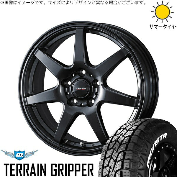 モンスタタイヤ テレーングリッパー 225/65R17 ＋ ヴェルヴァ ワンダー ディープメタル 17インチ 7J +39 5H114.3P サマー・ホイール4本セット。1枚目。