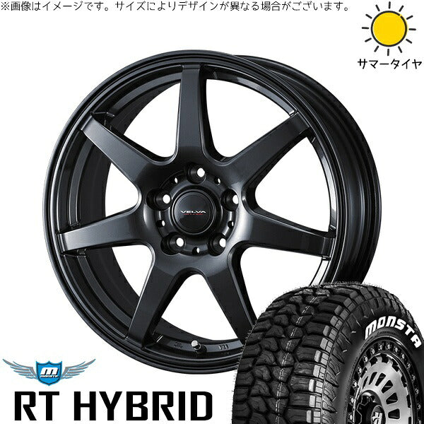モンスタタイヤ RT ハイブリッド 195/65R15 ＋ ヴェルヴァ ワンダー ディープメタル 15インチ 6J +43 5H114.3P サマー・ホイール4本セット。1枚目。