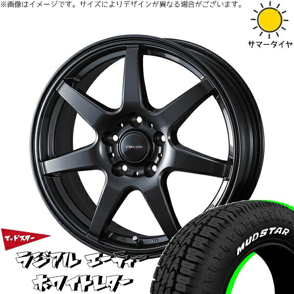 マッドスター ラジアルAT 225/55R18 ＋ ヴェルヴァ ワンダー ディープメタル 18インチ 7.5J +38 5H114.3P サマー・ホイール4本セット。1枚目。