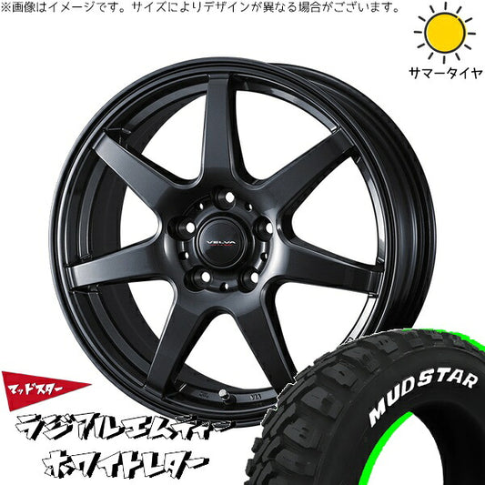 マッドスター ラジアルMT 225/60R17 ＋ ヴェルヴァ ワンダー ディープメタル 17インチ 7J +53 5H114.3P サマー・ホイール4本セット。1枚目。
