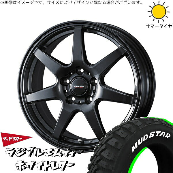 マッドスター ラジアルMT 175/60R16 ＋ ヴェルヴァ ワンダー ディープメタル 16インチ 6J +40 5H100P サマー・ホイール4本セット。1枚目。