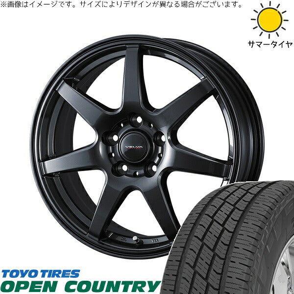 トーヨータイヤ オープンカントリー H/T2 225/60R18 ＋ ヴェルヴァ ワンダー ディープメタル 18インチ 8J +45 5H114.3P サマー・ホイール4本セット。1枚目。