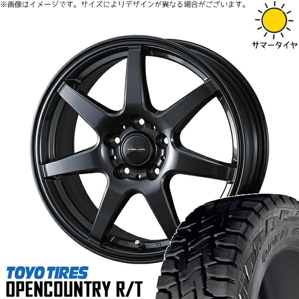 トーヨータイヤ オープンカントリー R/T 225/65R17 ＋ ヴェルヴァ ワンダー ディープメタル 17インチ 7J +39 5H114.3P サマー・ホイール4本セット。1枚目。