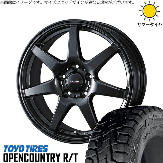 トーヨータイヤ オープンカントリー R/T 225/60R17 ＋ ヴェルヴァ ワンダー ディープメタル 17インチ 7J +53 5H114.3P サマー・ホイール4本セット。1枚目。