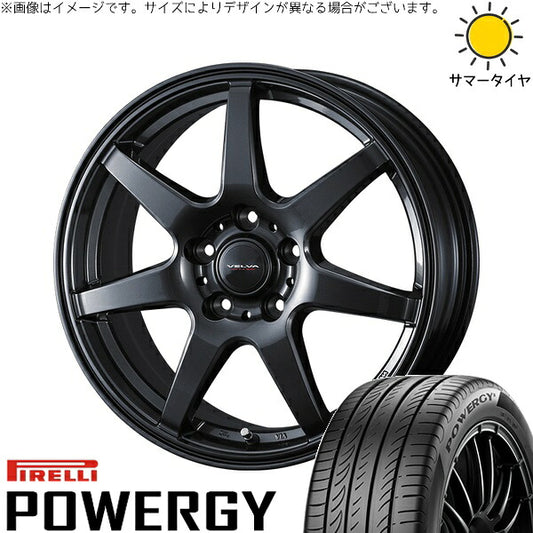ピレリ パワジー 225/60R17 ＋ ヴェルヴァ ワンダー ディープメタル 17インチ 7J +53 5H114.3P サマー・ホイール4本セット。1枚目。