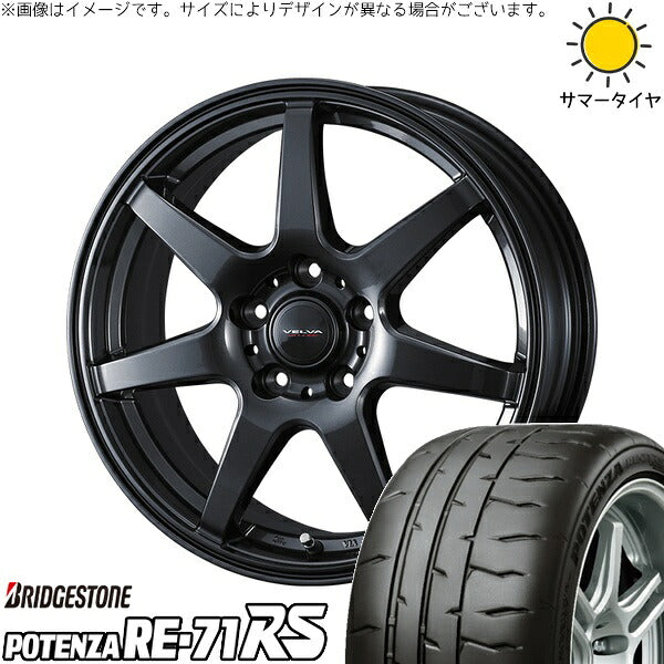 ブリヂストン ポテンザ RE71-RS 225/35R19 ＋ ヴェルヴァ ワンダー ディープメタル 19インチ 7.5J +48 5H114.3P サマー・ホイール4本セット。1枚目。
