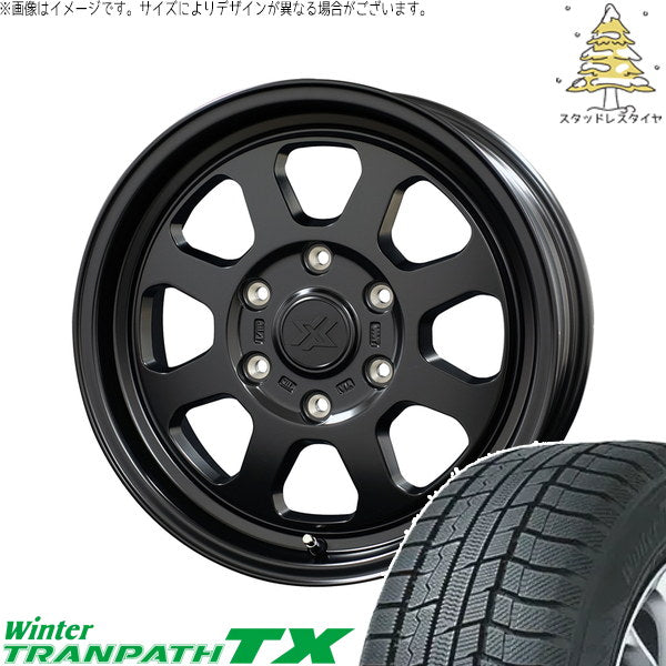 トーヨータイヤ ウィンタートランパス TX 215/65R16 ＋ クロスブラッド XB02 サテンブラック 16インチ 6.5J +38 6H139.7P スタッドレス・ホイール4本セット。1枚目。