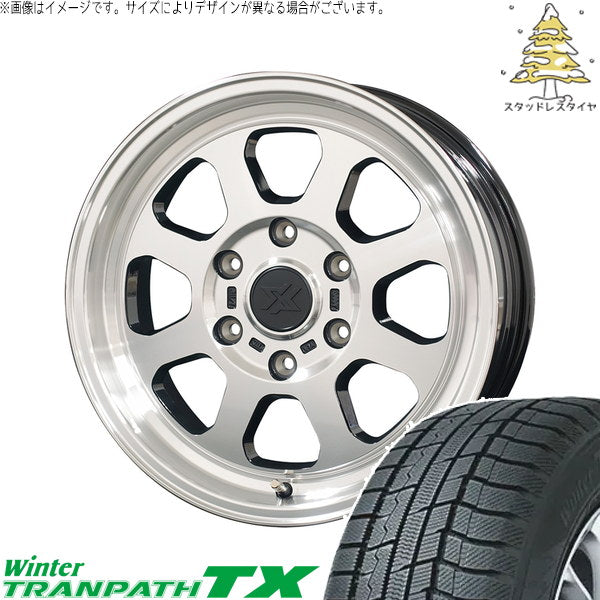 トーヨータイヤ ウィンタートランパス TX 215/65R16 ＋ クロスブラッド XB02 ブラックポリッシュ 16インチ 6.5J +38 6H139.7P スタッドレス・ホイール4本セット。1枚目。