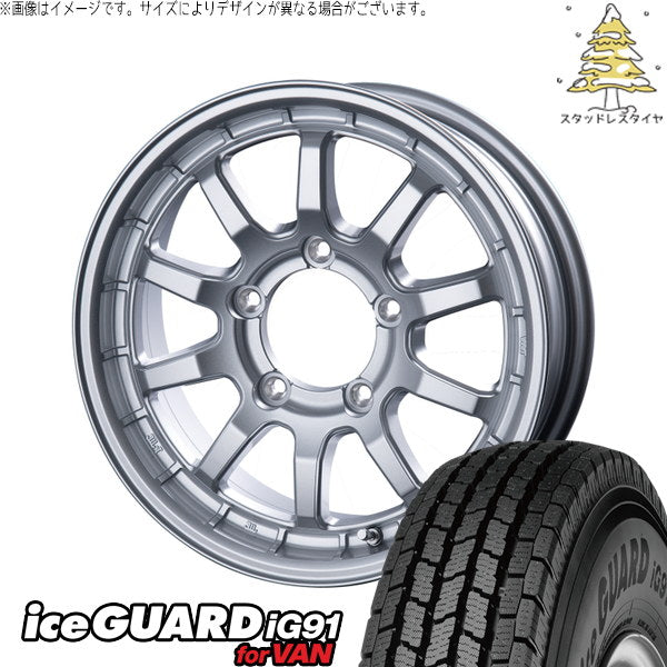 ヨコハマタイヤ アイスガード91 IG91 225/70R16 ＋ X-FIELD α シルバー 16インチ 5.5J +20 5H139.7P スタッドレス・ホイール4本セット。1枚目。