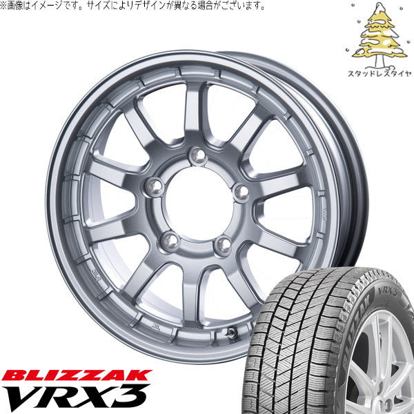 ブリヂストン ブリザック VRX3 215/70R16 ＋ X-FIELD α シルバー 16インチ 5.5J +20 5H139.7P スタッドレス・ホイール4本セット。1枚目。