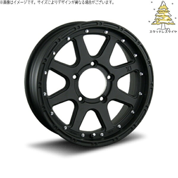 輸入スタッドレスタイヤ（銘柄指定不可） 215/70R16 ＋ エクストリームJ フラットブラック 16インチ 5.5J +20 5H139.7P ホイール4本セット。1枚目。