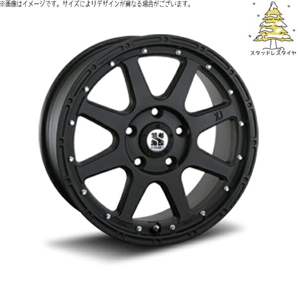 輸入スタッドレスタイヤ（銘柄指定不可） 205/60R16 ＋ エクストリームJ フラットブラック 16インチ 7.0J +35 5H114.3P ホイール4本セット。1枚目。